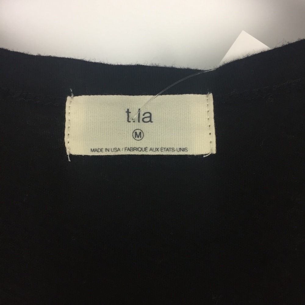 Anthropologie t.la Pocket Tee Black Cotton Shirt - Picture 6 of 7